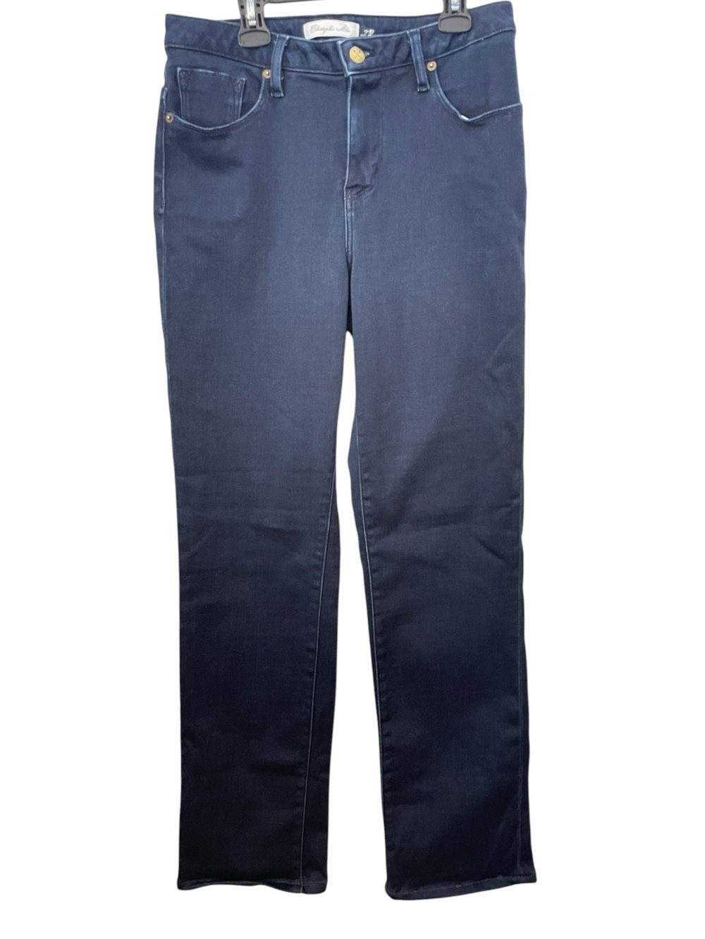 Christopher Blue Madison High Rise Straight Silhouette Dark Blue Jeans Size 10